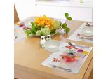 Abakuhaus Tovagliette Astratte, Design Naturale Con Fiori, Foglie, Quadrati, Cerchi, Immagini Artistiche, Stampe Artistiche, Decorazioni Da Tavola In Tessuto Resistente Al Lavaggio Per La Sala Da Pranzo E La Cucina, Multicolore