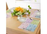 Abakuhaus Tovagliette Per San Valentino, Motivi Big Little Heart Su Sfondo Colorato A Pois, Tema Romantico E Carino, Decorazioni Per La Tavola In Tessuto Resistente Al Lavaggio Per La Sala Da Pranzo E La Cucina, Multicolore