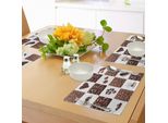 Tovagliette Da Cucina Abakuhaus, Caffè Con Chicchi Tostati, Collage Concettuale, Cuori, Stelle, Tazze Di Caffè Espresso E Latte, Aroma, Decorazioni Da Tavola In Tessuto Resistente Al Lavaggio Per La Sala Da Pranzo E La Cucina, Bianco E Marrone.