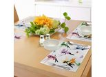 Tovagliette Fantasia Abakuhaus, Graziose Fate Elfo Che Volano Con Un Disegno Di Farfalle, Principesse E Fiori, Decorazioni Da Tavola In Tessuto Resistente Al Lavaggio Per La Sala Da Pranzo E La Cucina, Multicolore