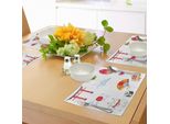 Tovagliette Giapponesi Abakuhaus, Elementi Tradizionali Disegnati A Mano, Acquerelli, Torii, Origami, Uccellino, Bandiera, Lacky Cat, Tiscjdeco In Tessuto Resistente Al Lavaggio Per La Sala Da Pranzo E La Cucina, Multicolore