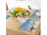 Abakuhaus Tovagliette Colorate, Silhouette Di Animali Con Uccelli Colorati Appollaiati Sui Fili Del Telegrafo, Decorazioni Da Tavola In Tessuto Resistente Al Lavaggio Per La Sala Da Pranzo E La Cucina, Multicolore