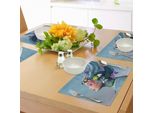 Tovagliette Abakuhaus Sirena, Donna Con Trucco A Tema Sottomarino, Acconciatura, Stelle Marine, Conchiglie, Pesci, Bolle, Decorazioni Da Tavola In Tessuto Resistente Al Lavaggio Per La Sala Da Pranzo E La Cucina, Multicolore