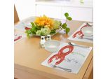 Abakuhaus 30° Compleanno Tovagliette, Palloncini Colorati Con Numeri Rossi E Nastri A Spirale, Tema Festivo, Decorazioni Per Tavola In Tessuto Resistente Al Lavaggio Per Sala Da Pranzo E Cucina, Verde, Blu, Rosso