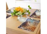 Abakuhaus Tovagliette Astrologiche, Design Da Viaggio, Antica Città Di Praga, Orologio Oroscopo, Repubblica Ceca, Stampa Artistica, Tiscjdeco In Tessuto Resistente Ai Colori Per La Sala Da Pranzo E La Cucina, Multicolore