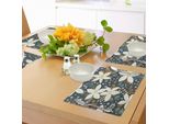 Tovagliette Abakuhaus Con Motivi Floreali, Poinsettia Disegnata A Mano, Fiori Da Giardino, Stampa Artistica Di Ispirazione Hawaiana, Decorazione Da Tavola In Tessuto Resistente Al Lavaggio Per Sala Da Pranzo E Cucina, Color Caramello E Bianco
