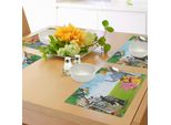 Tovagliette Abakuhaus Per Bambini, Design Per Bambini, Cameretta Dei Bambini, Tema Safari, Animali Dei Cartoni Animati, Stampa Artistica, Tiscjdeco In Tessuto Resistente Al Lavaggio Per Sala Da Pranzo E Cucina, Multicolore
