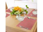 Abakuhaus Tovagliette Geometriche, Motivo A Diamanti Orizzontali Con Stampa A Chevron, Tiscjdeco In Tessuto Resistente Al Lavaggio Per La Sala Da Pranzo E La Cucina, Salmone, Corallo Rosso, Crema