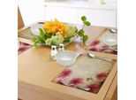 Tovagliette Abakuhaus Con Motivi Floreali, Fiori Retrò Su Sfondo Di Carta Grunge Invecchiata, Stampa Nostalgica Con Bouquet Di Fiori, Sottobicchieri In Tessuto Lavabile, Decorazioni Per La Tavola Con Stampa, Rosa Sabbia.