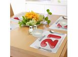 Abakuhaus 21° Compleanno Tovagliette, Stile Scritto A Mano Buon Compleanno Citazione Teen Party Theme, Tiscjdeco In Tessuto Resistente Ai Colori Per La Sala Da Pranzo E La Cucina, Grigio Antracite Bianco E Rosso
