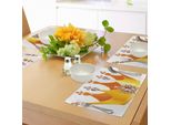 Abakuhaus Tovagliette Regina, Tiara Cartoon Art Principessa Accessori Cuore Fiori Dettagli Personaggi Delle Fiabe, Tiscjdeco In Tessuto Resistente Al Lavaggio Per Sala Da Pranzo E Cucina, Multicolore