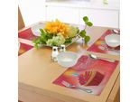 Abakuhaus 18° Compleanno Tovagliette, Dolce Diciotto Festa Di Compleanno Cupcake Con Candeline Stampa Artistica, Decorazioni Da Tavola In Tessuto Resistente Al Lavaggio Per Sala Da Pranzo E Cucina, Rosa Arancione E Rosso