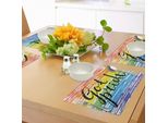 Abakuhaus Tovagliette Stolz, Got Pride Frase Scritta A Mano In Stile Grunge Con Pennarello, Evento Internazionale, Tiscjdeco In Tessuto Resistente Al Colore Per La Sala Da Pranzo E La Cucina, Multicolore