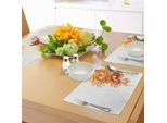 Tovagliette Abakuhaus Con Motivi Floreali, Motivi Decorativi Floreali Ondulati, Foglie Sinuose Artistiche, Design Grafico A Spirale, Tovagliette Decorative In Tessuto Resistente Allo Scolorimento Per La Sala Da Pranzo E La Cucina, Arancione, Giallo, Crema