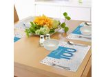 Abakuhaus 100° Compleanno Tovagliette, Auguri Di Compleanno Per I 100 Anni Con Immagine Colorata A Pois, Decorazioni Da Tavola In Tessuto Resistente Al Lavaggio Per La Sala Da Pranzo E La Cucina, Multicolore