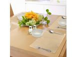 Tovagliette Abakuhaus, Motivo Vintage Con Pois Bianchi Sbiaditi, Stampa Classica Retrò, Tiscjdeco In Tessuto Resistente Al Lavaggio Per Sala Da Pranzo E Cucina, Arancione E Bianco