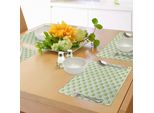 Tovagliette Abakuhaus Verdi, Tema Festivo Con Motivo Festivo Di Bicchieri Di Birra Schiumosi E Scarabocchi, Decorazioni Da Tavola In Tessuto Resistente Al Lavaggio Per La Sala Da Pranzo E La Cucina, Verde Mela Bianco