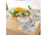 Abakuhaus Tovagliette Etniche, Raccogli La Citazione Dei Tuoi Sogni Con Dreamcatcher E Motivo Azteco A Farfalle, Tiscjdeco In Tessuto Resistente Al Lavaggio Per La Sala Da Pranzo E La Cucina, Multicolore