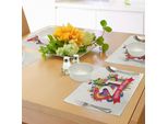 Abakuhaus 21° Compleanno Tovagliette, Tema "Buon Compleanno"" Con Disegno Colorato E Stampa Geometrica A Forma Di Castello, Decorazioni Da Tavola In Tessuto Resistente Al Lavaggio Per La Sala Da Pranzo E La Cucina, Multicolore"