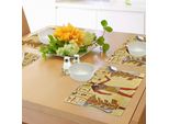 Abakuhaus Tovagliette Etniche, Antico Geroglifico Egizio Con Grafica Papiro Retrò Mitologica Del Faraone, Tiscjdeco In Tessuto Resistente Al Colore Per La Sala Da Pranzo E La Cucina, Giallo Chiaro Calendula Rosso
