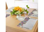 Abakuhaus Tovagliette Moderne, Traffico Con Auto, Vita Cittadina, Illustrazione Artistica, Tiscjdeco In Tessuto Resistente Ai Colori Per La Sala Da Pranzo E La Cucina, Multicolore