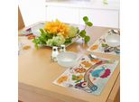 Tovagliette Per Feste Di Compleanno Per Bambini Abakuhaus, Disegnate A Mano Con Animali Tropicali Selvaggi E Balene Su Un Arcobaleno Colorato, Tiscjdeco In Tessuto Resistente Al Lavaggio Per La Sala Da Pranzo E La Cucina, Multicolore