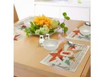 Abakuhaus 40° Compleanno Tovagliette, Auguri Di Buon Compleanno Da Tutto Il Mondo In Diverse Lingue Stile Retrò, Tiscjdeco In Tessuto Resistente Ai Colori Per La Sala Da Pranzo E La Cucina, Multicolore