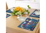 Abakuhaus 16° Compleanno Tovagliette, Design Per Ragazzi, Palloncini, Kitsch, Festa, Immagine Di Caramelle Sedici, Decorazioni Da Tavola In Tessuto Resistente Ai Colori Per La Sala Da Pranzo E La Cucina, Multicolore