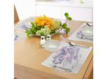 Abakuhaus Tovagliette Per Addio Al Nubilato, Stampa Artistica Romantica Con Ortensie Shabby Chic, Decorazione Da Tavola In Tessuto Resistente Ai Colori Per Sala Da Pranzo E Cucina, Rosa Chiaro E Lilla