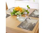 Abakuhaus Tovagliette Per Addio Al Nubilato, Abito Da Sposa, Stampa Romantica Con Lettere, Decorazioni Da Tavola In Tessuto Resistente Al Lavaggio Per Sala Da Pranzo E Cucina, Marrone Chiaro, Bianco E Grigio