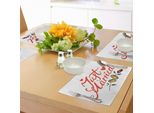 Tovagliette Da Matrimonio Abakuhaus, Scritta Just Married In Rosso E Rosa Con Fedi Nuziali, Decorazioni Da Tavola In Tessuto Resistente Al Lavaggio Per La Sala Da Pranzo E La Cucina, Verde Felce, Bianco, Rosso