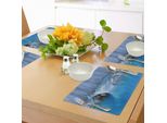 Abakuhaus Tovagliette Blu, Marmo Cave General Carrera Lago In Cile Meraviglia Naturale Roccia Acqua Azzurra, Tiscjdeco In Tessuto Resistente Al Lavaggio Per La Sala Da Pranzo E La Cucina, Bianco Blu
