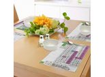 Tovagliette Abakuhaus Con Tavola Periodica, Stampa Colorata Del Club Di Chimica Per Insegnanti E Studenti, Decorazioni Da Tavola In Tessuto Resistente Ai Colori Per La Sala Da Pranzo E La Cucina, Viola, Bianco, Nero E Verde