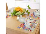 Tovagliette Abakuhaus Per Compleanni, Palloncini Divertenti A Forma Di Cuore, Cupcake, Dolciumi, Regali E Cappellini Da Festa, Decorazioni Da Tavola In Tessuto Resistente Al Lavaggio Per La Sala Da Pranzo E La Cucina, Multicolore