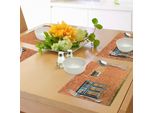 Abakuhaus Tovagliette Industriali, Rovina Abbandonata Con Vecchie Finestre E Pareti Invecchiate In Stile Suburbano, Tiscjdeco In Tessuto Resistente Al Colore Per La Sala Da Pranzo E La Cucina, Multicolore