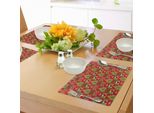 Abakuhaus Tovagliette Natalizie, Calze Da Camino Decorate Con Stelle A Sorpresa, Immagine Triangolare Di Pini, Decorazioni Da Tavola In Tessuto Resistente Al Lavaggio Per La Sala Da Pranzo E La Cucina, Verde Oliva, Bianco E Rosso