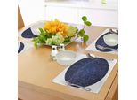 Abakuhaus Set Di Tovagliette, Mappa Dettagliata Del Cielo Dell'emisfero Settentrionale Con I Nomi Delle Stelle, Tiscjdeco In Tessuto Resistente Al Lavaggio Per La Sala Da Pranzo E La Cucina, Blu Violetto Crema Blu