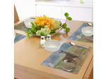Abakuhaus Tovagliette Da Caccia, Capriolo Maschio Capreolus Fauna Dell'europa Occidentale Fauna Flora Prato Campo Erba, Tiscjdeco In Tessuto Resistente Al Lavaggio Per Sala Da Pranzo E Cucina, Multicolore