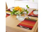 Abakuhaus Tovagliette Astratte, Strisce Verticali Colorate, Tonalità Vivaci, Linee Geometriche Dritte, Design Artistico, Decorazioni Da Tavola In Tessuto Resistente Al Colore Per La Sala Da Pranzo E La Cucina, Multicolore