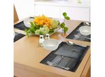 Abakuhaus Tovagliette Industriali, Lucchetto Per Porta In Acciaio Zincato Obsoleto, Pressione Del Magazzino Del Cancello Chiuso, Tiscjdeco In Tessuto Resistente Al Colore Per La Sala Da Pranzo E La Cucina, Verde Marrone E Grigio
