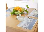 Tovagliette Abakuhaus ElefantengäRtnerei, Tema Baby Shower, Graziosa Festa Per Neonati Con Strisce Color Pastello, Decorazioni Per Tavola In Tessuto Resistente Ai Colori Per La Sala Da Pranzo E La Cucina, Multicolore