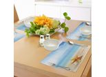 Tovagliette Abakuhaus Con Motivo A Stella Marina, Conchiglia E Stella Marina Sandy Beach Design Idilliaco Con Sfondo Oceanico, Decorazione Da Tavola In Tessuto Resistente Ai Colori Per La Sala Da Pranzo E La Cucina, Multicolore