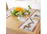 Tovagliette Abakuhaus Con Motivo Drago, Silhouette Floreale Ornamentale Con Drago E Classico Motivo Popolare Giapponese Ondulato, Decorazione Da Tavola In Tessuto Resistente Al Lavaggio Per Sala Da Pranzo E Cucina, Multicolore