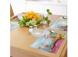 Tovagliette Abakuhaus Eis, Dessert Land Con Arcobaleno, Alberi Di Caramelle E Montagne Di Torte, Tiscjdeco In Tessuto Resistente Al Lavaggio Per La Sala Da Pranzo E La Cucina, Multicolore