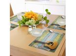 Tovagliette Abakuhaus, Chitarra Acustica Su Assi Di Legno Invecchiato Dipinte Con Motivi Colorati In Stile Rustico, Tovagliette Decorative In Tessuto Resistente Ai Colori Per La Sala Da Pranzo E La Cucina, Multicolore