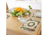 Abakuhaus Tovagliette Natalizie, Bandiere Natalizie Dal Gusto Retrò Con Stampa Artistica Di Auguri, Decorazioni Da Tavola In Tessuto Resistente Ai Colori Per La Sala Da Pranzo E La Cucina, Multicolore