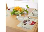 Tovagliette Giapponesi Abakuhaus, Ritratto Di Geisha, Kimono Tradizionale Asiatico, Acconciatura Culturale Maiko, Tovaglietta Decorativa In Tessuto Resistente Al Lavaggio Per Sala Da Pranzo E Cucina, Giallo Chiaro, Verde, Rosso