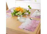 Abakuhaus Tovagliette Rosa Pallido, Fiori Di Ciliegio Giapponesi - Albero Di Ciliegio In Fiore Con Influenze Romantiche - Tema Naturale Asiatico, Sottobicchieri In Tessuto Lavabile Decorazioni Per La Tavola Con Stampa, Rosa Baby