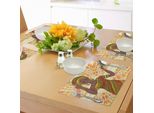 Abakuhaus Tovagliette Africane, Donne Danzanti, Disegno A Mano, Decorazione Geometrica Etnica, Stampa Colorata, Tiscjdeco In Tessuto Resistente Al Lavaggio Per La Sala Da Pranzo E La Cucina, Giallo Verde Rosso
