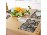 Abakuhaus Stati Uniti Tovagliette, Antenna New York City Città Famosa Nel Mondo Capitale Nordamericana Immagine, Tiscjdeco In Tessuto Resistente Ai Colori Per La Sala Da Pranzo E La Cucina, Beige Tan